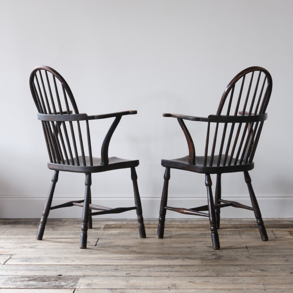 Pair of west country Windsor chairs. View IV