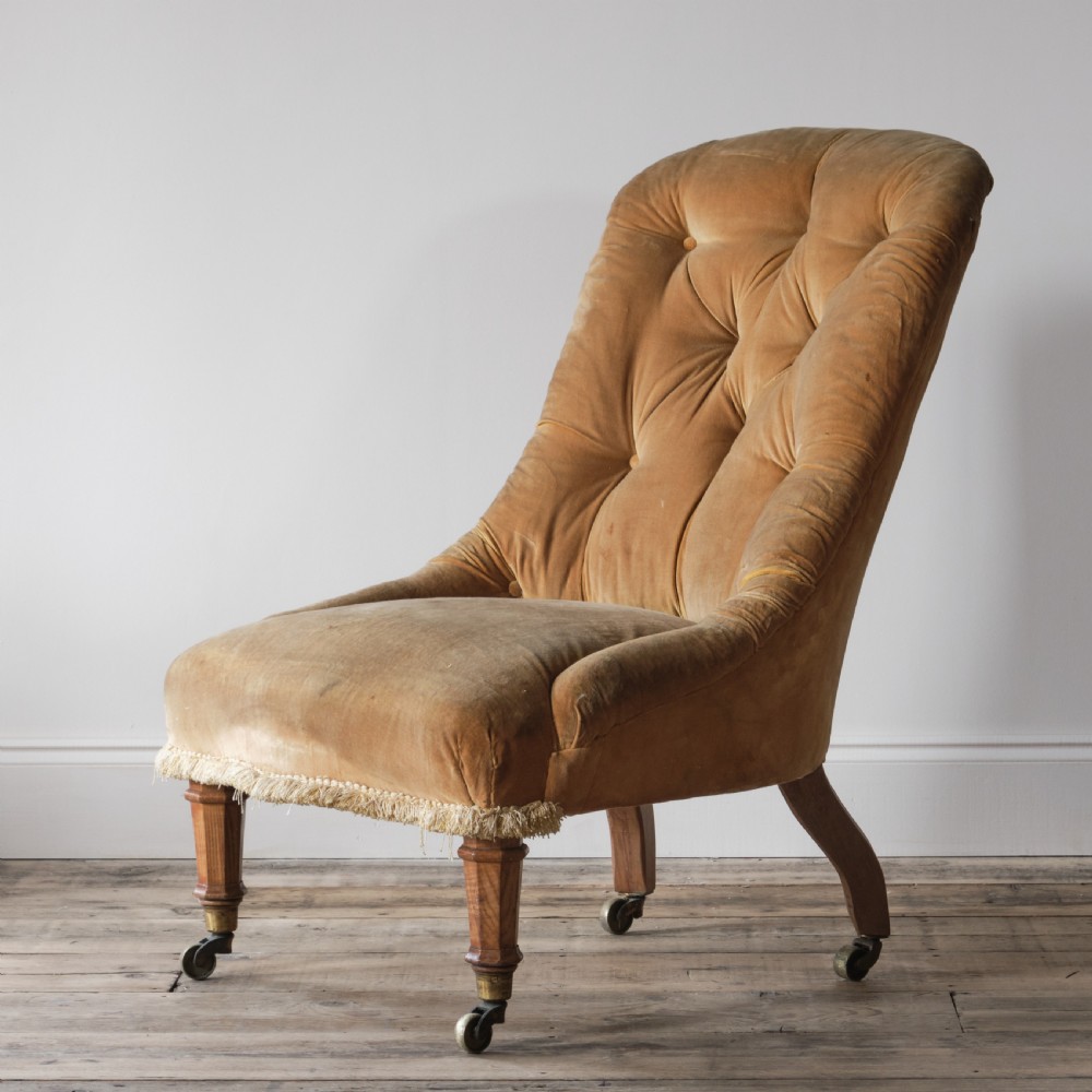 19th century slipper chair