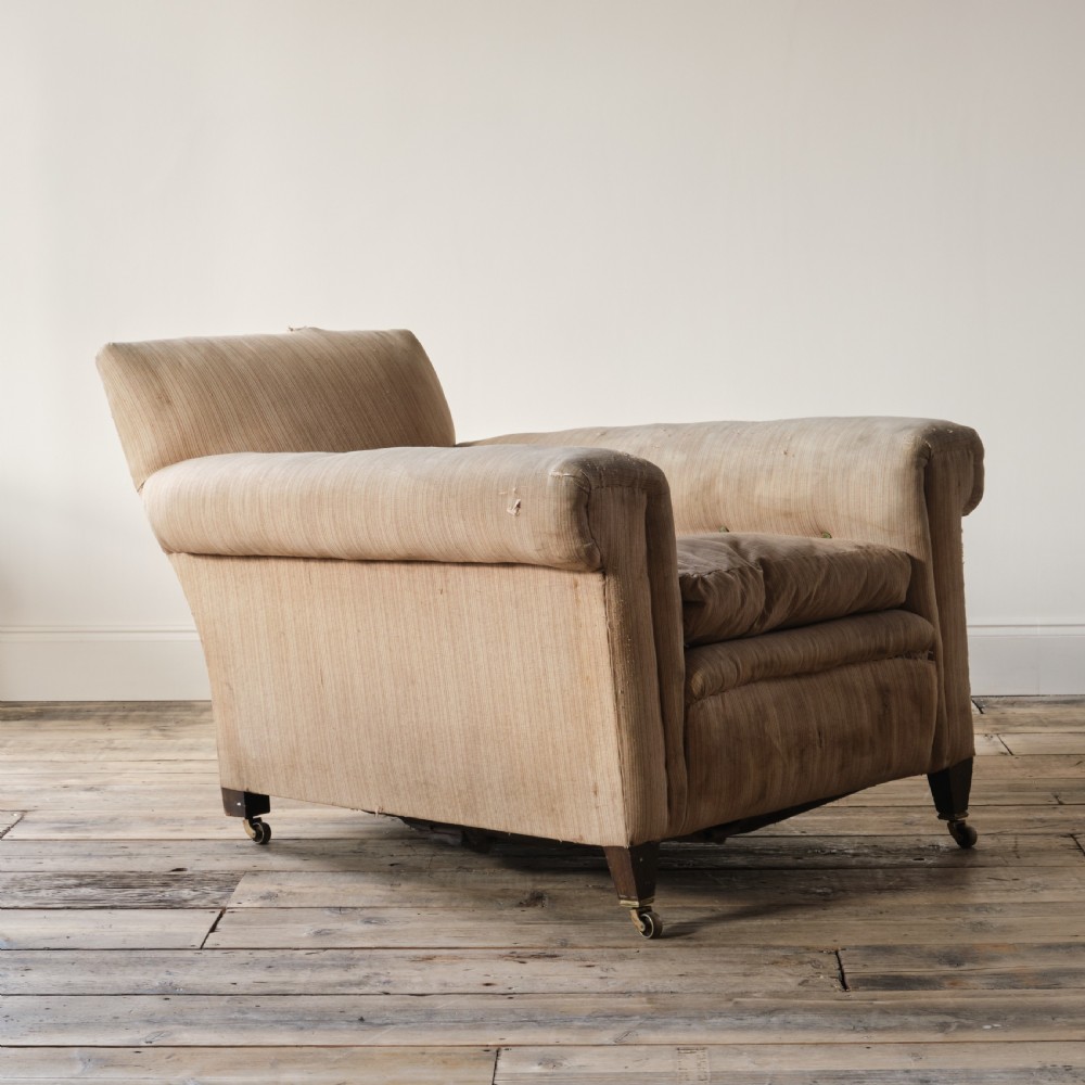 Early 20th century deep seated country house armchair View II