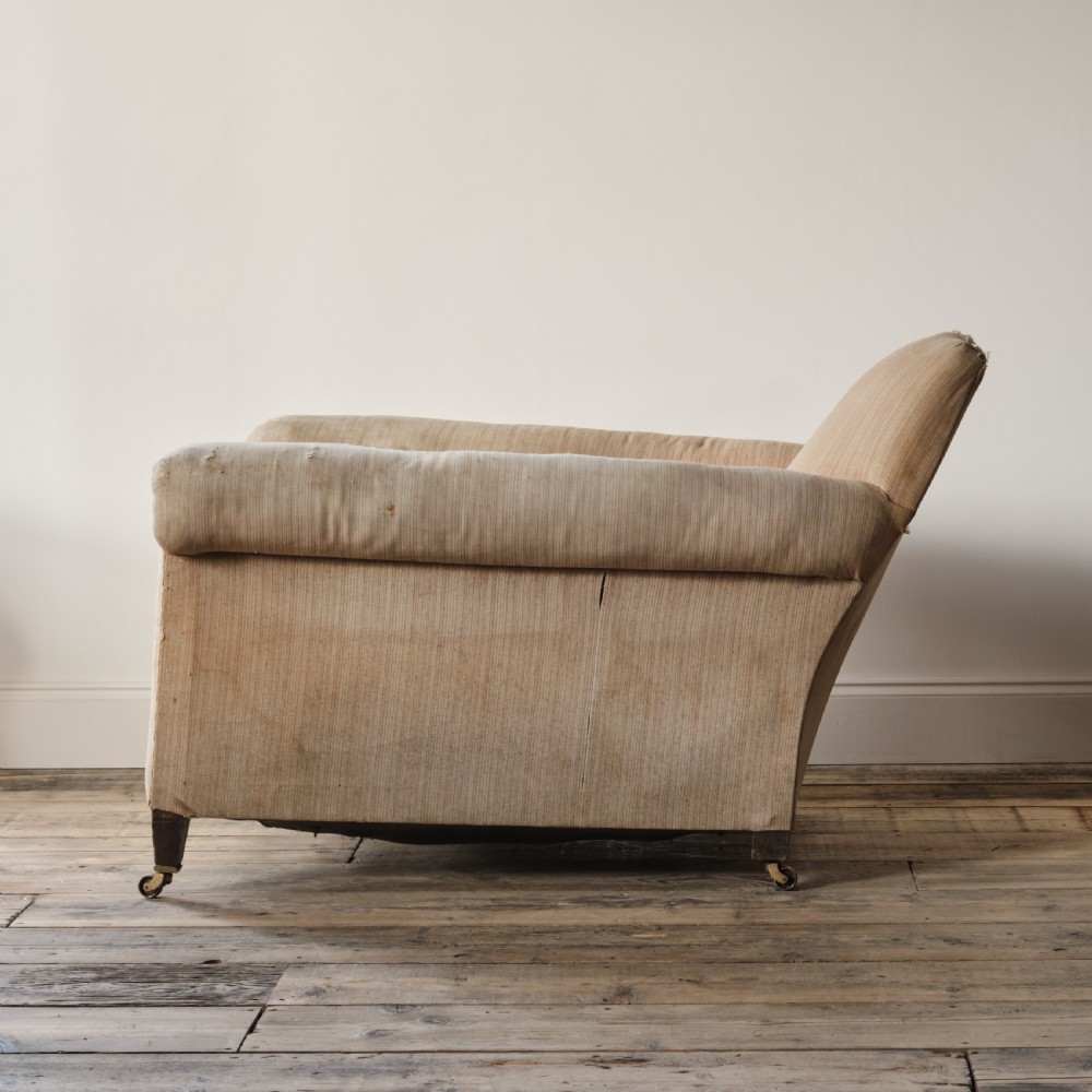 Early 20th century deep seated country house armchair View V