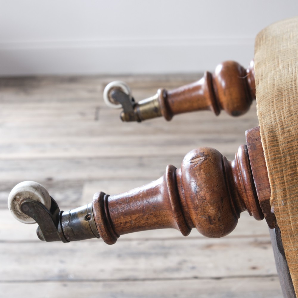 19th century iron back slipper chair View VI
