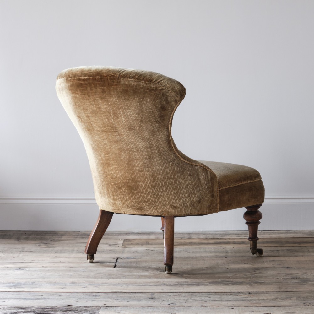 19th century iron back slipper chair View VII