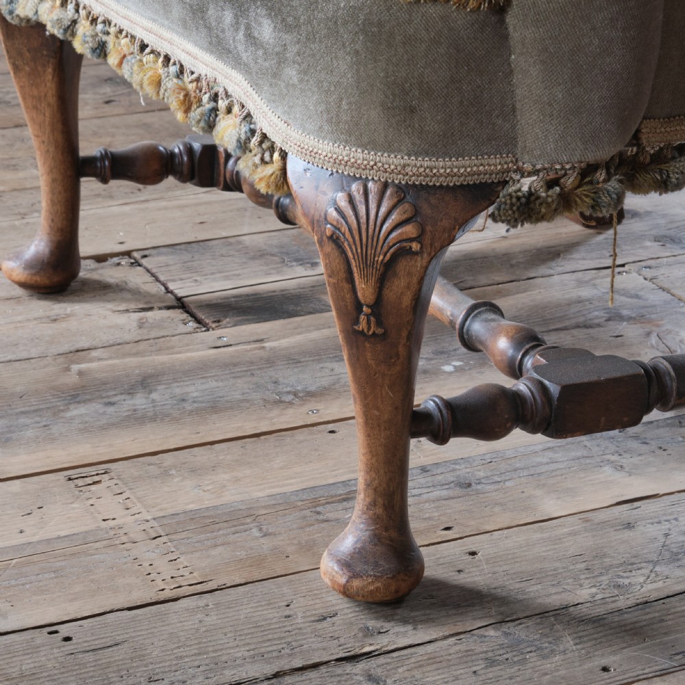 queen Anne style wingback armchair View VII