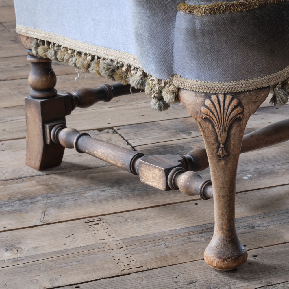 queen Anne style wingback armchair View VIII