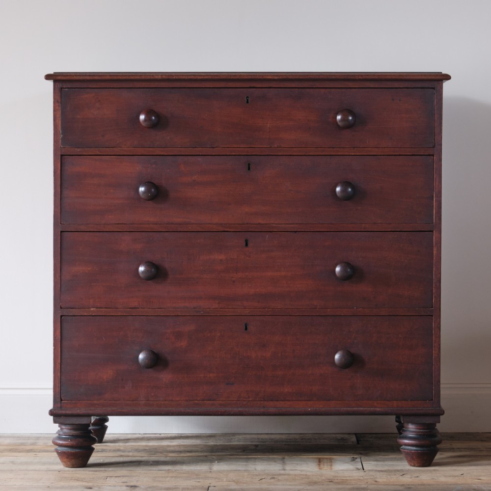 19th century mahogany chest of drawers