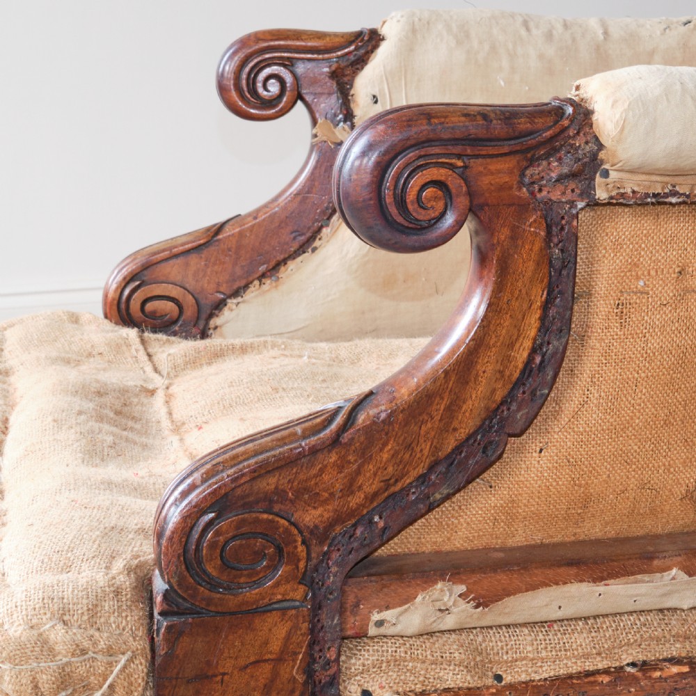 George IV Mahogany Library Armchair View VII