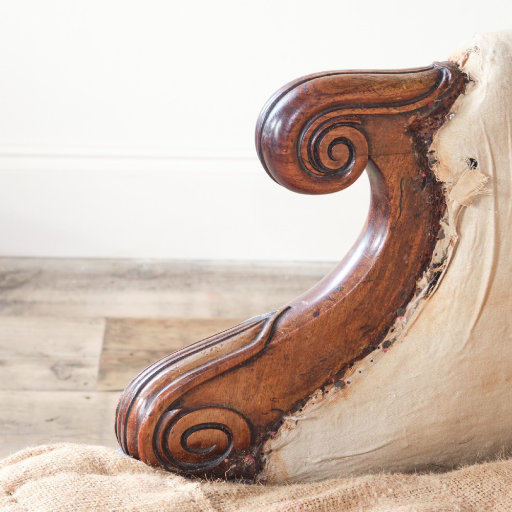 George IV Mahogany Library Armchair View XII