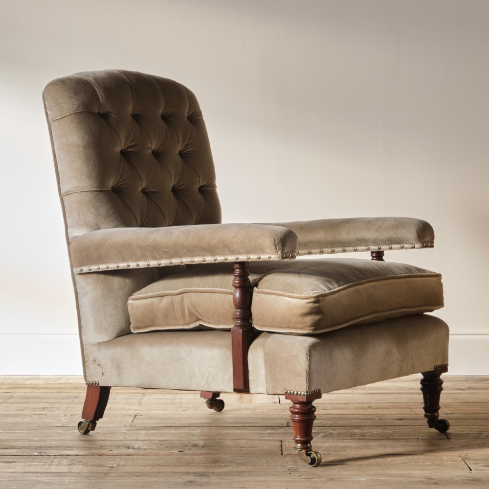 19th century Howard style open armchair View II
