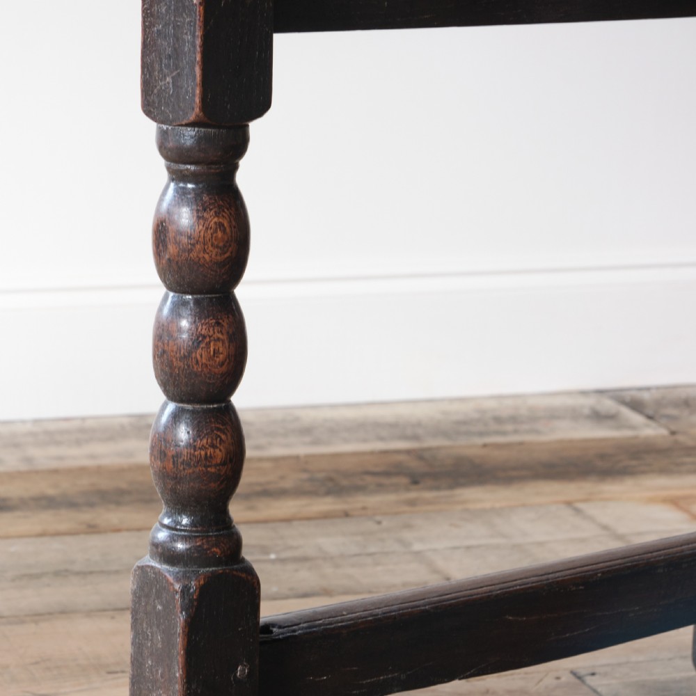 18th century oak bobbin gateleg table View XIII
