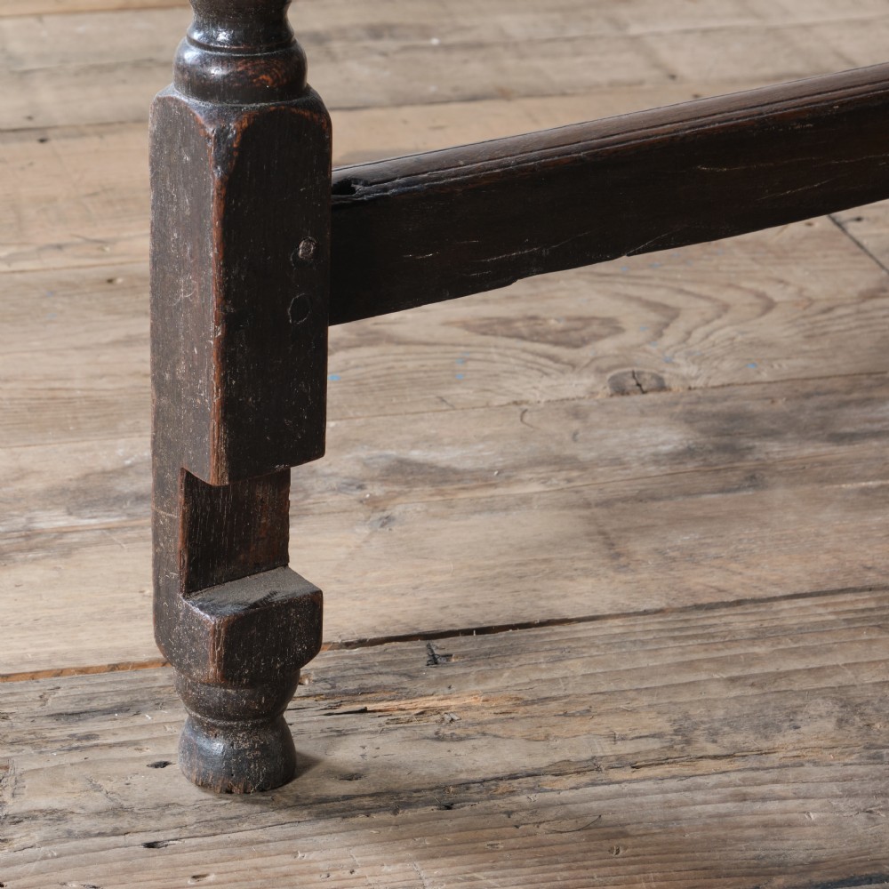 18th century oak bobbin gateleg table View XIV
