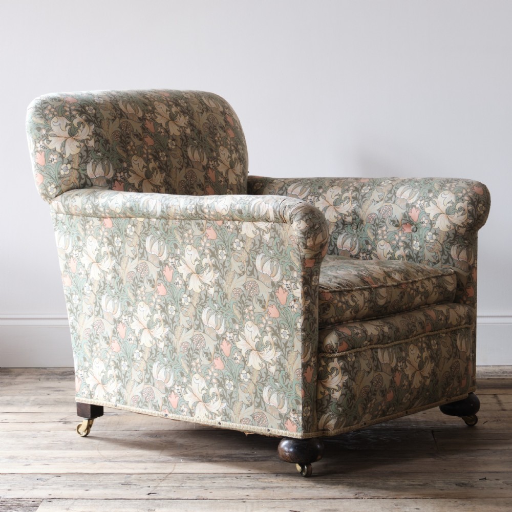 Edwardian country house armchair in Morris & Co View III
