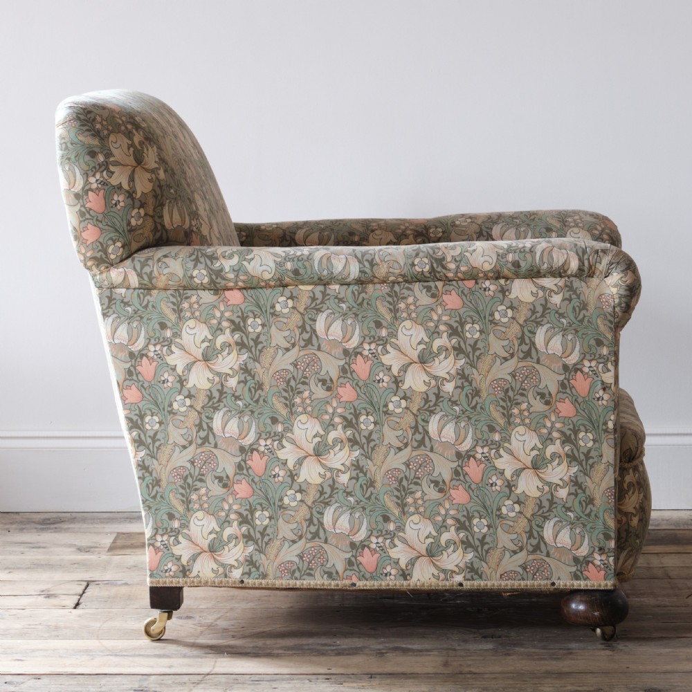 Edwardian country house armchair in Morris & Co View IV