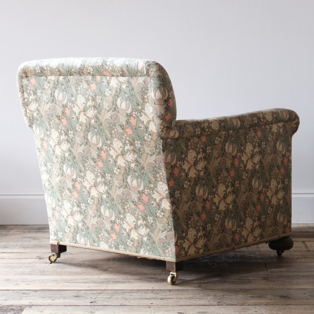 Edwardian country house armchair in Morris & Co View V