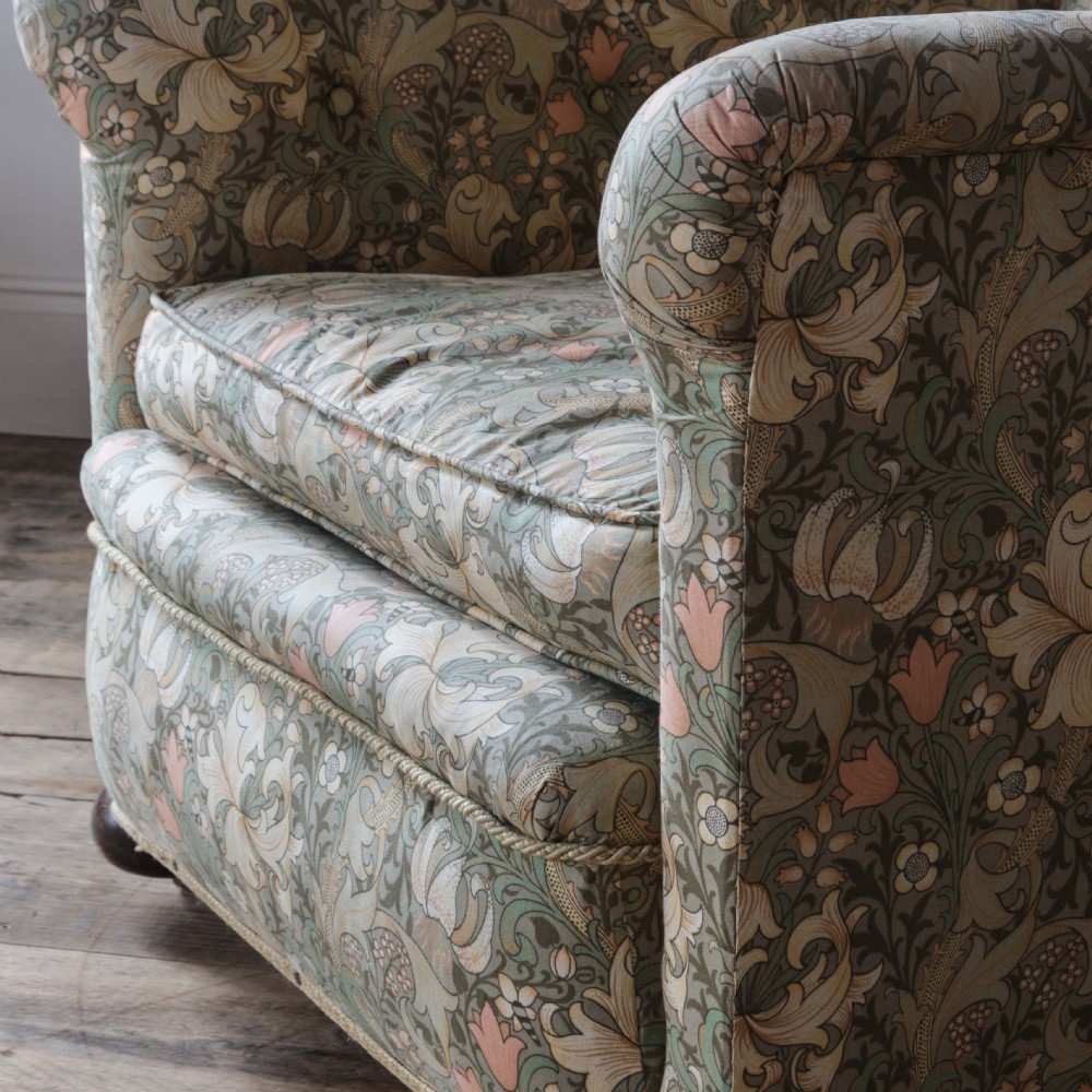 Edwardian country house armchair in Morris & Co View XIII