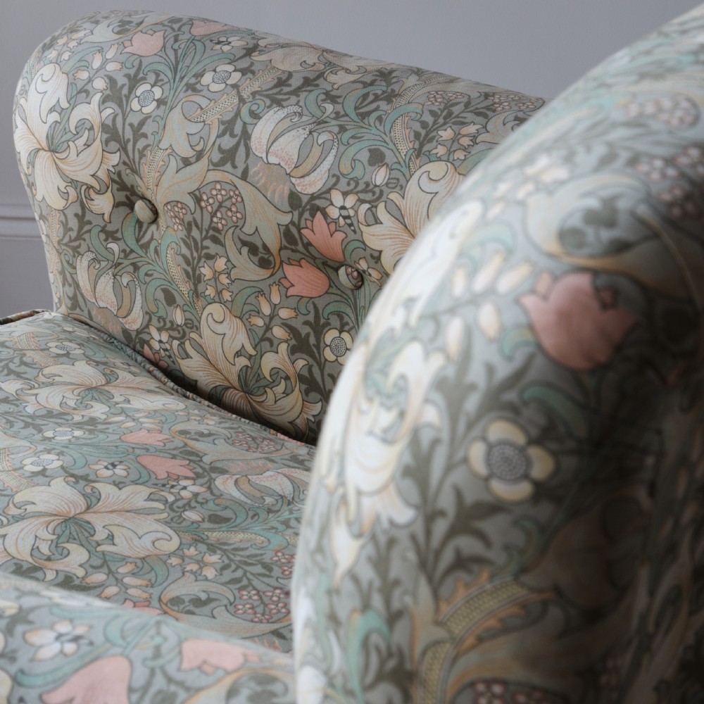 Edwardian country house armchair in Morris & Co View XIV