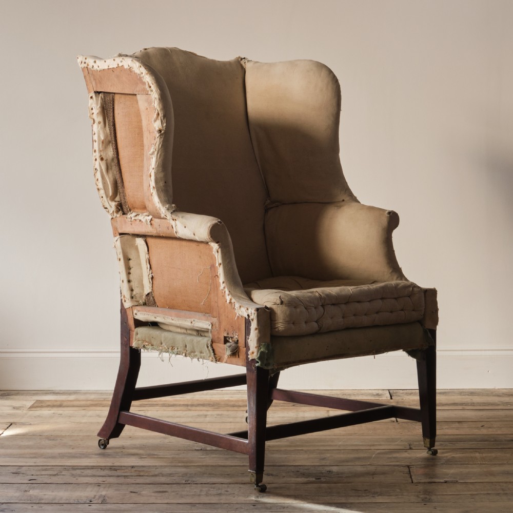 Early 19th century wingback armchair View II