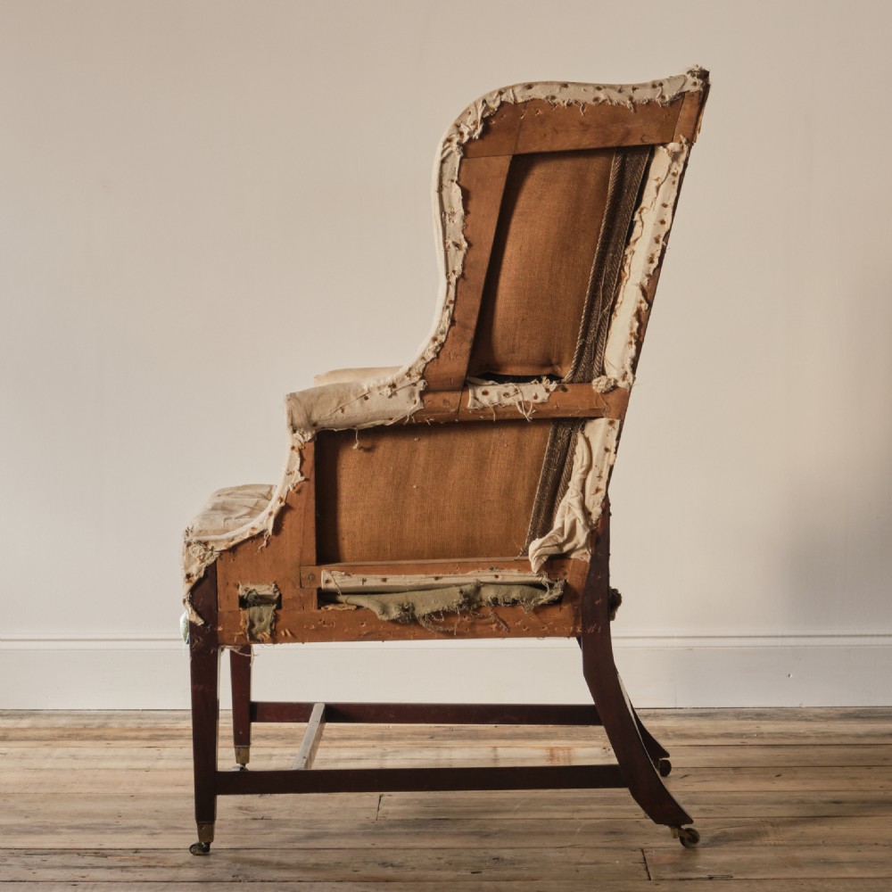 Early 19th century wingback armchair View V