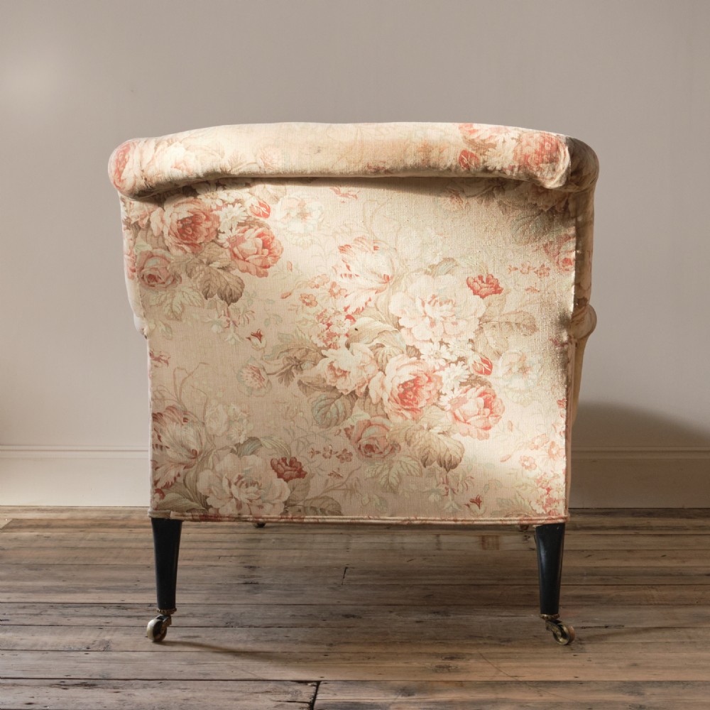 19th century French daybed in floral linen View IV