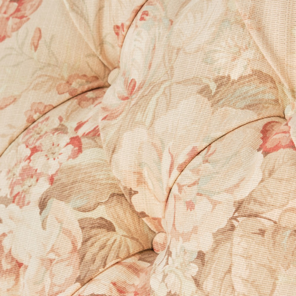 19th century French daybed in floral linen View IX