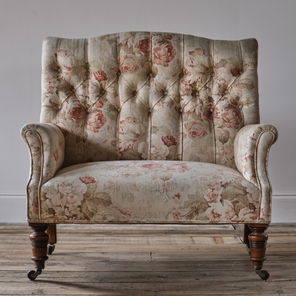 Wide 19th century armchair View VI