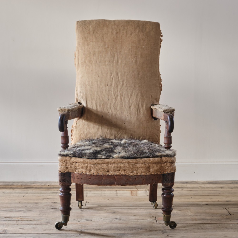 Regency rosewood open armchair
