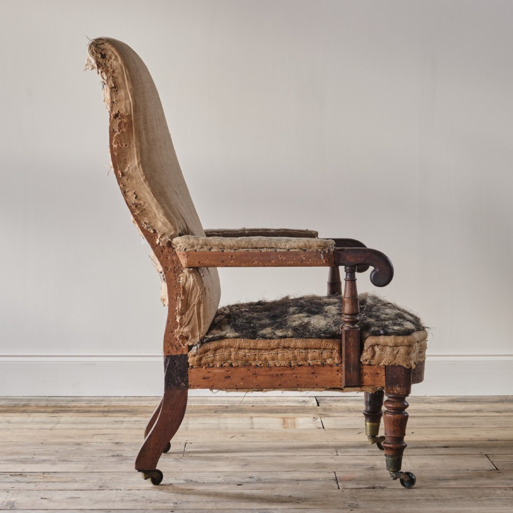 Regency rosewood open armchair View III