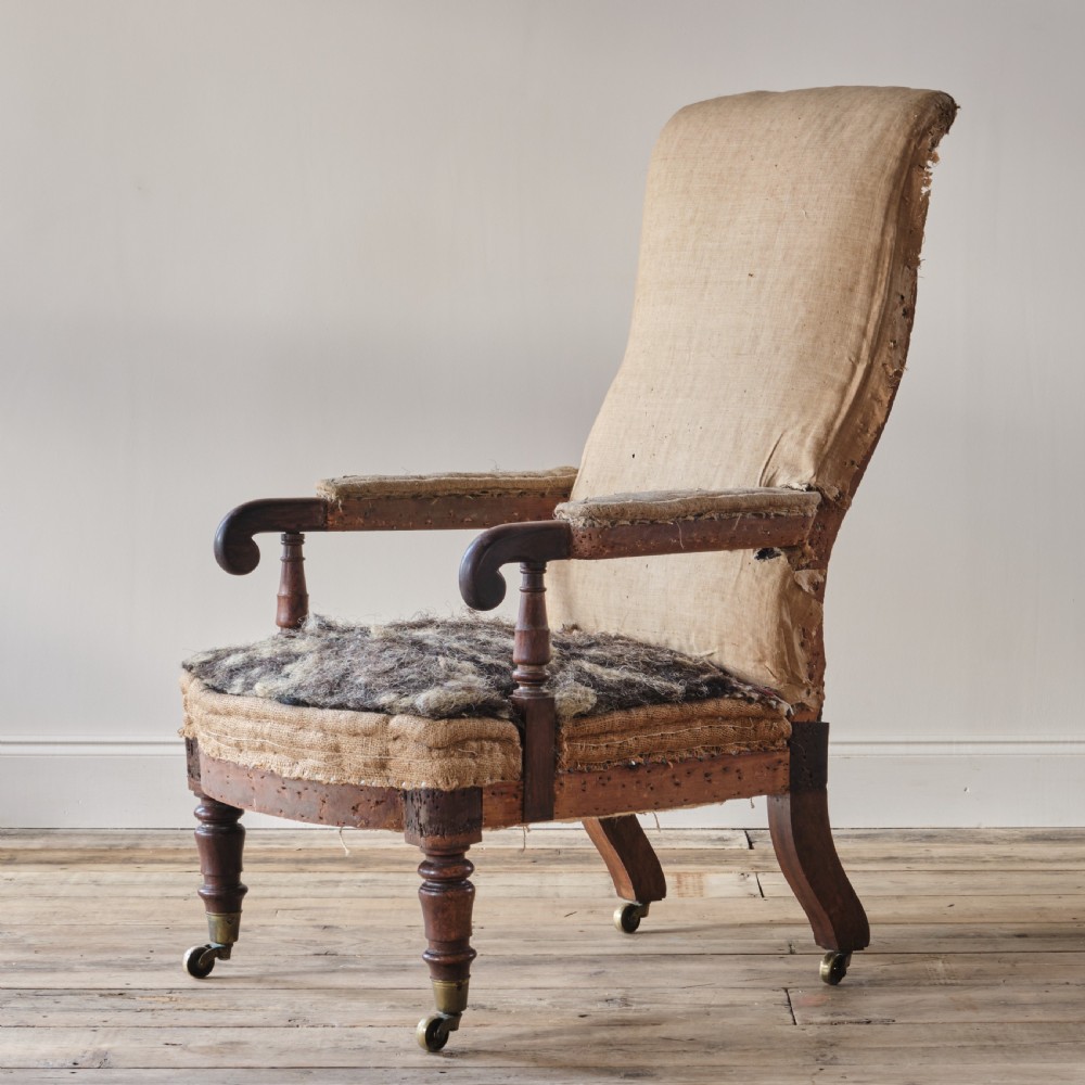 Regency rosewood open armchair View IV