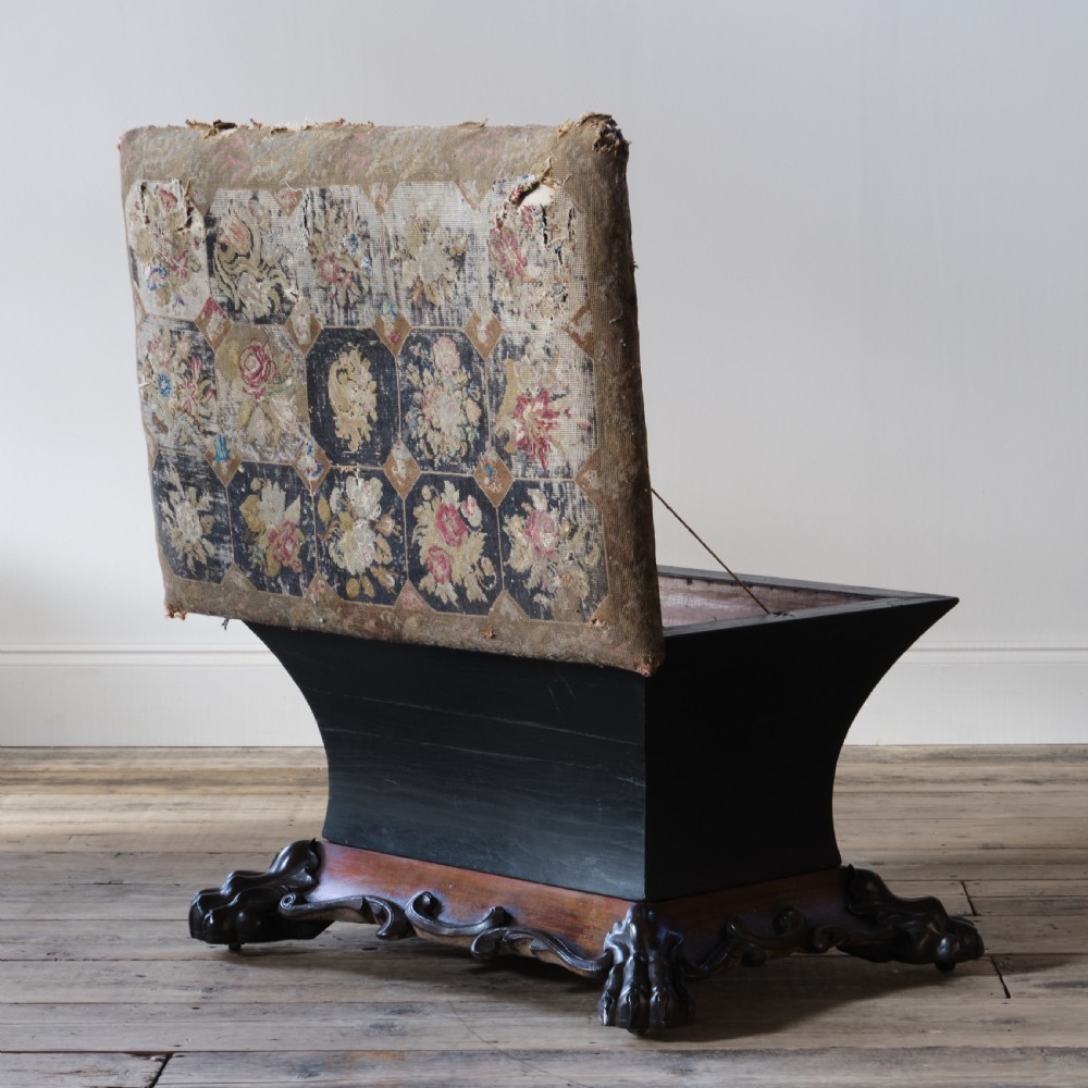 Regency Sarcophagus Box Ottoman