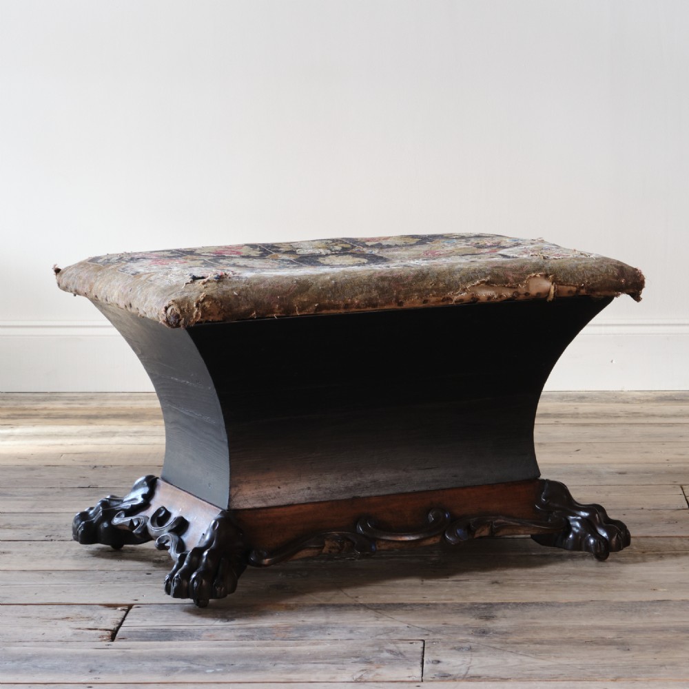 Regency Sarcophagus Box Ottoman View II