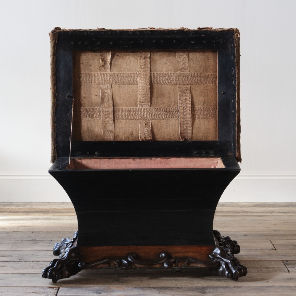Regency Sarcophagus Box Ottoman View III