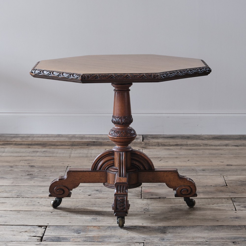 19th century oak side table.