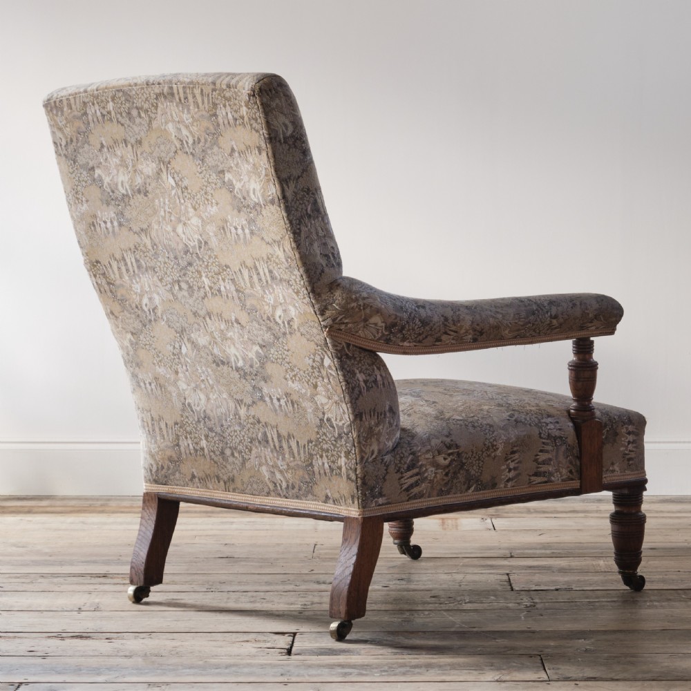 19th century oak open armchair View III