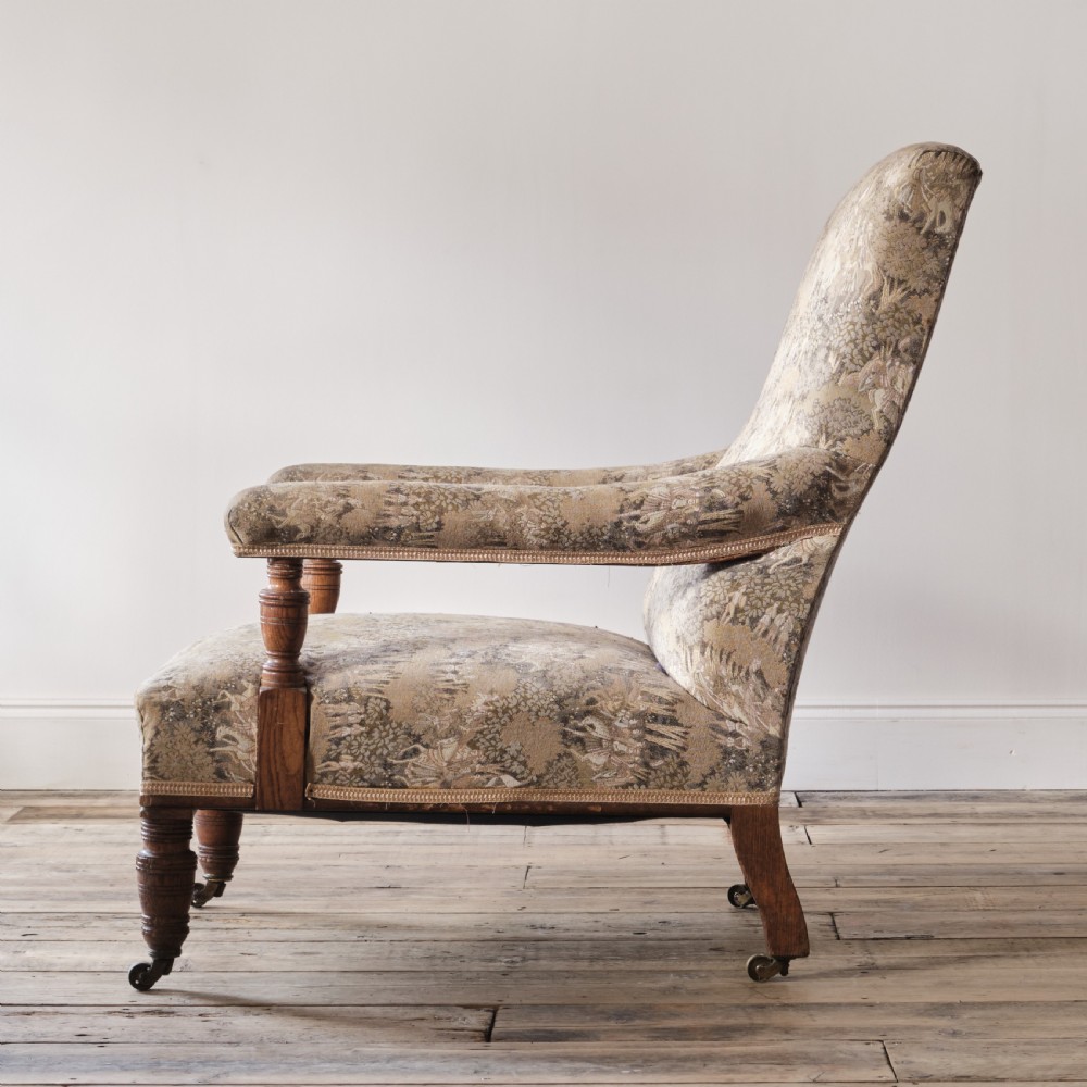 19th century oak open armchair View IV
