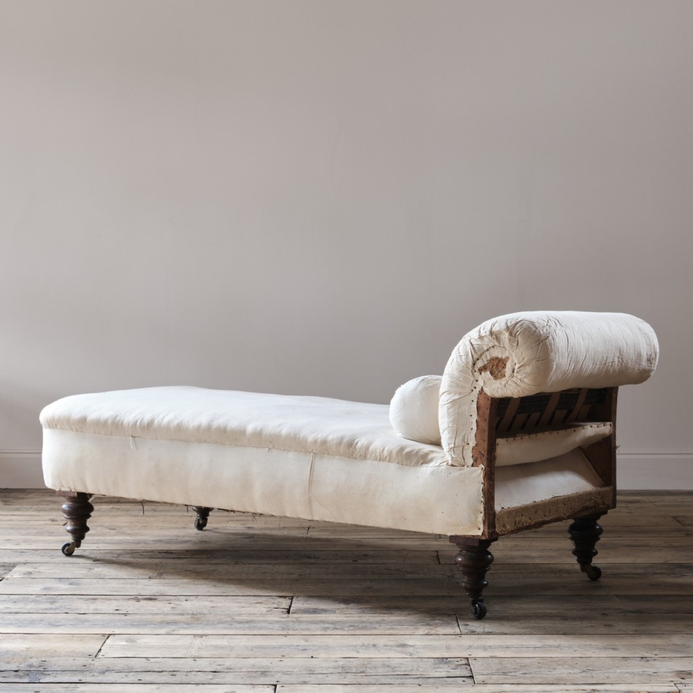 19th century daybed attributed to Jas Shoolbred