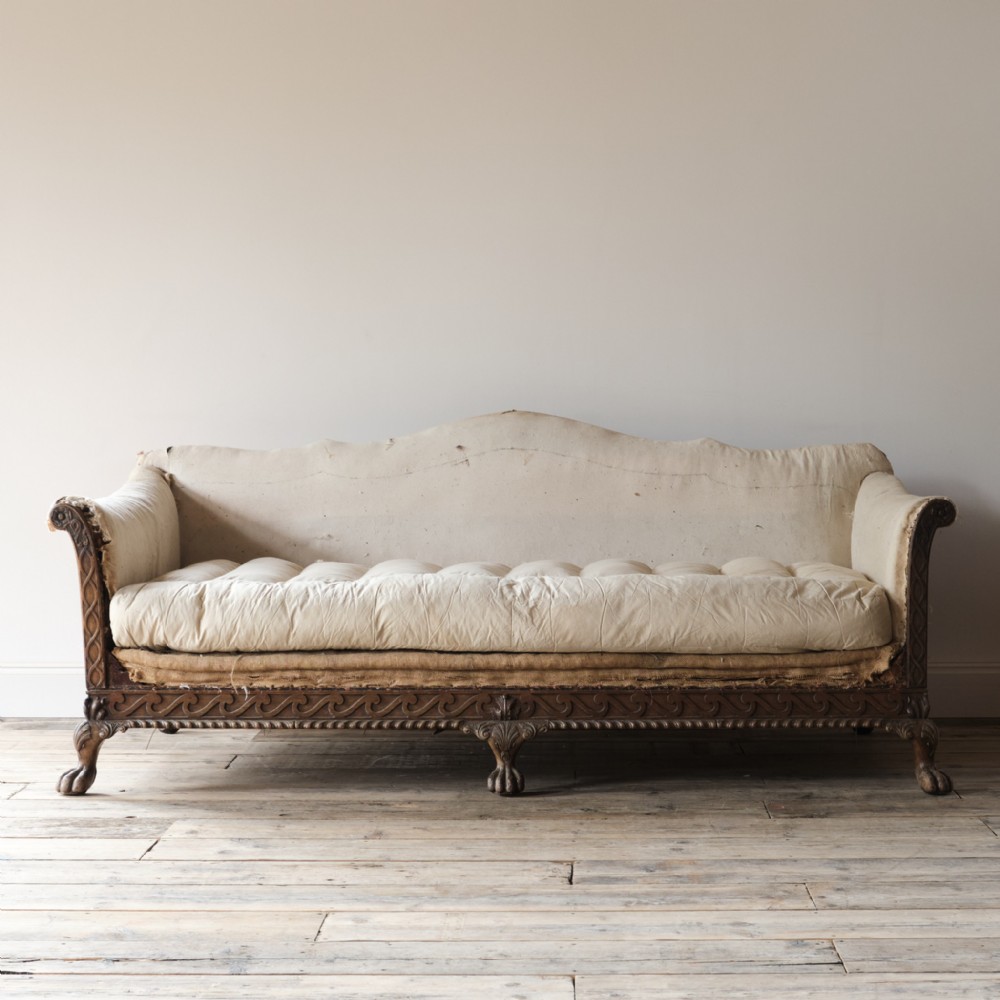 Antique deep seated country house sofa