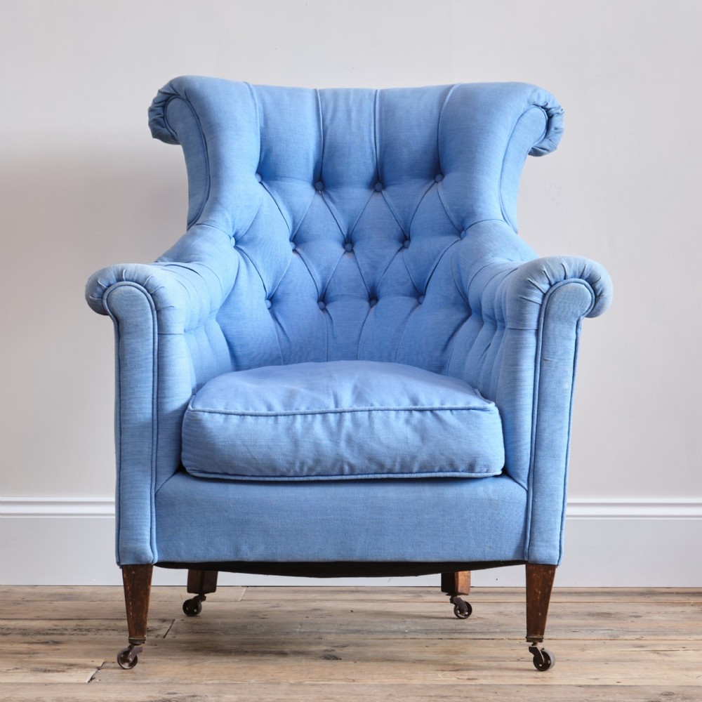 Late 19th century buttoned armchair