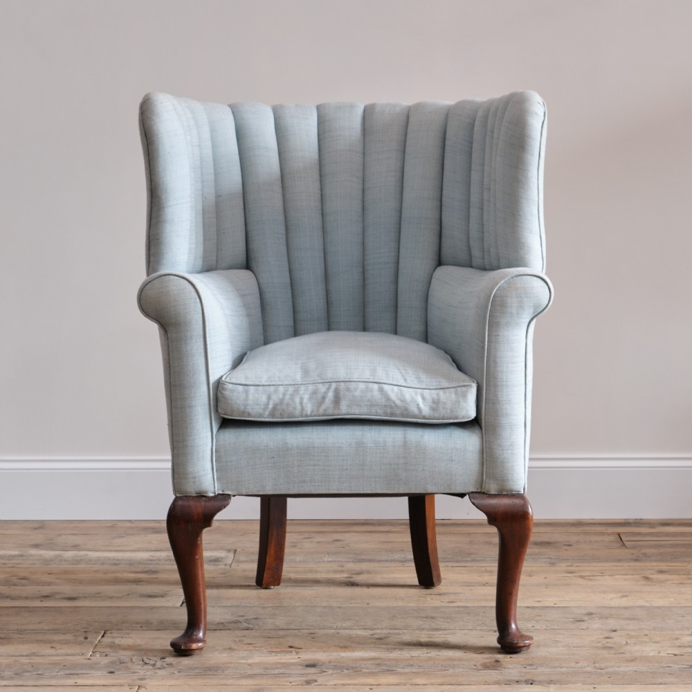 Antique barrel back armchair