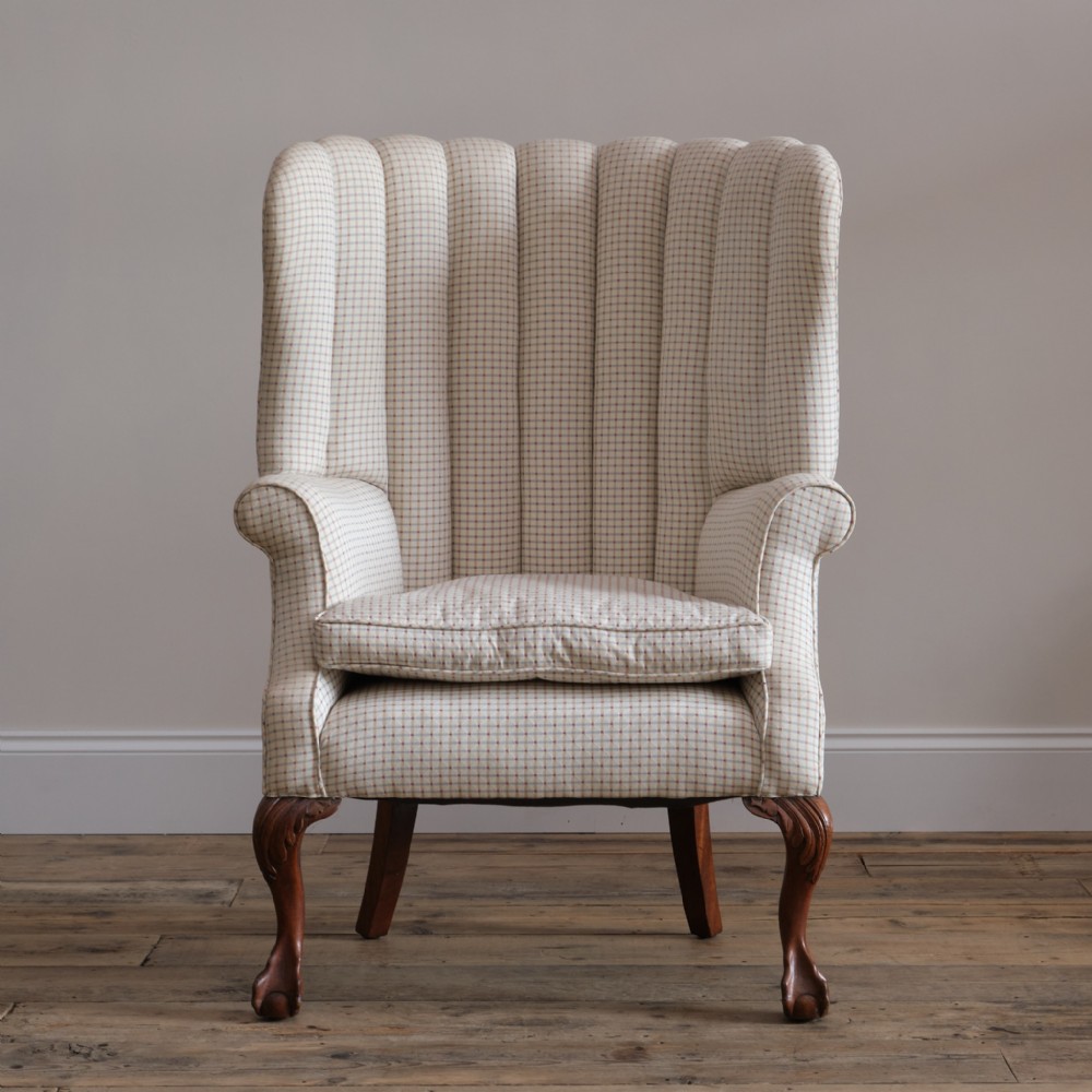 Antique barrel back armchair