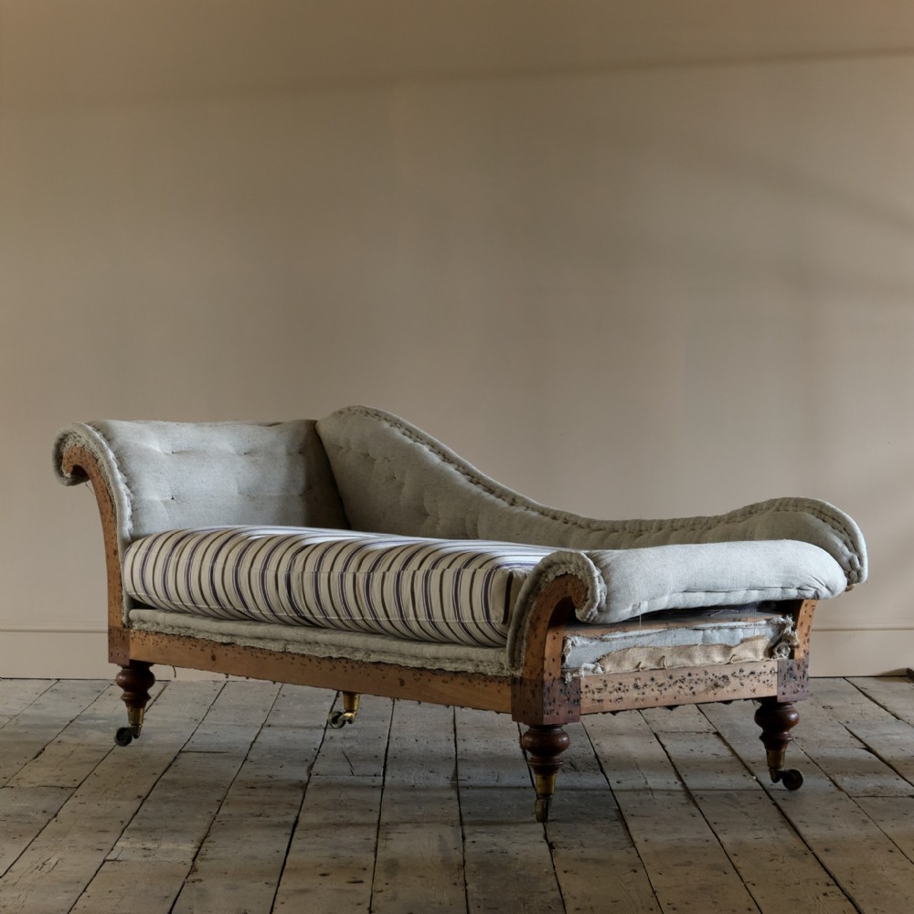 Hindley & Sons Chaise Longue Sofa c1860