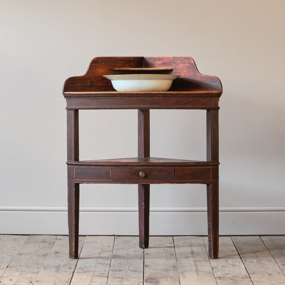 Regency Pine Washstand in Original Paint