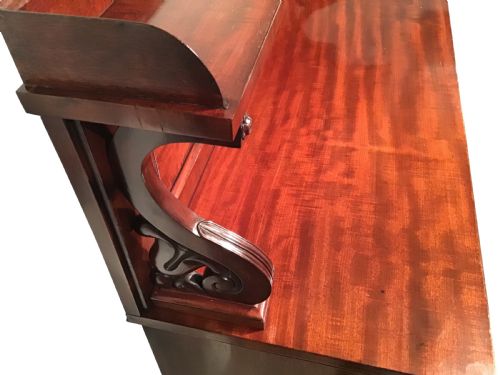 ANTIQUE MAHOGANY SIDE CABINET - ADDITIONAL PHOTO 2