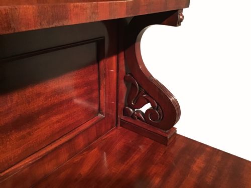 ANTIQUE MAHOGANY SIDE CABINET - ADDITIONAL PHOTO 3