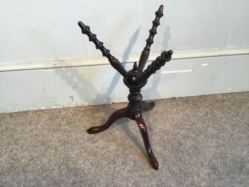 Antique Mahogany Bowl Stand
