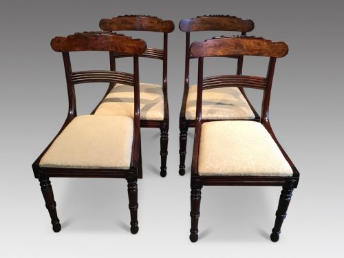 Set of Four Regency Chairs