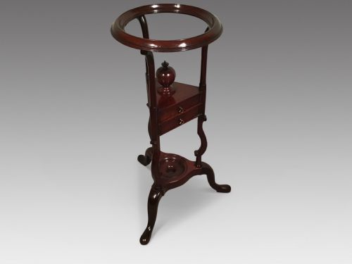 GEORGIAN MAHOGANY WIG STAND