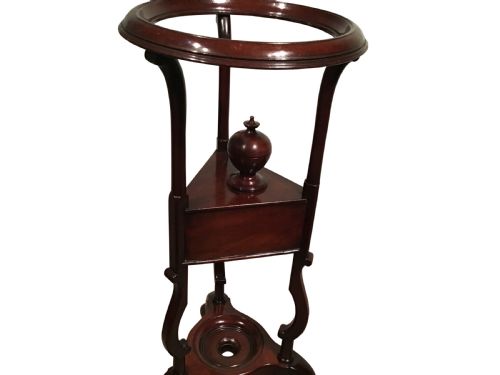 GEORGIAN MAHOGANY WIG STAND - ADDITIONAL PHOTO 1