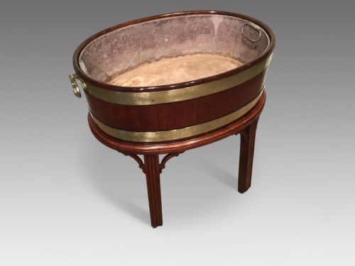 Antique Mahogany Wine Cooler