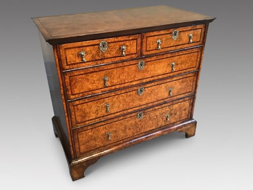 Antique Mulberry and Rosewood Chest of Drawers