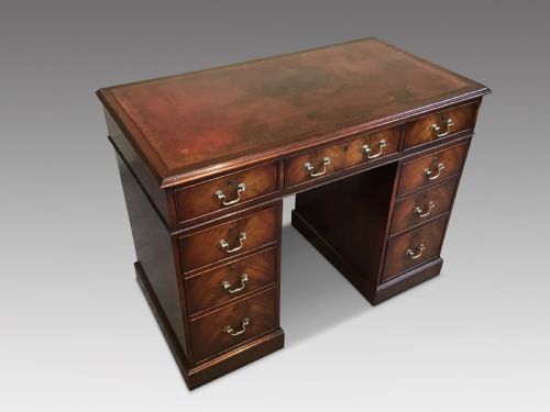 Antique Mahogany Pedestal Desk