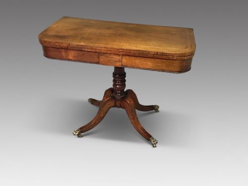 Antique Rosewood Card Table